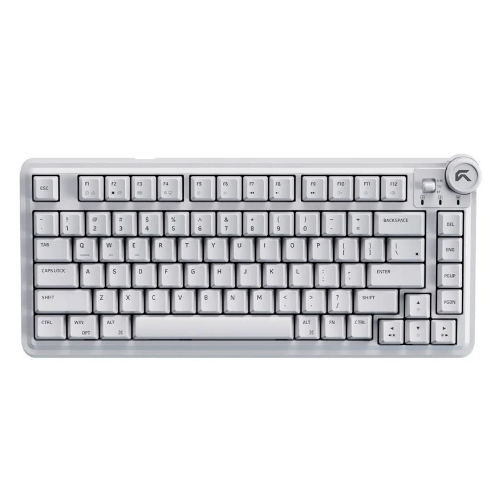 Cybeart Nighthawk 75 - Tri-Mode Wireless RGB Gaming Keyboard - White