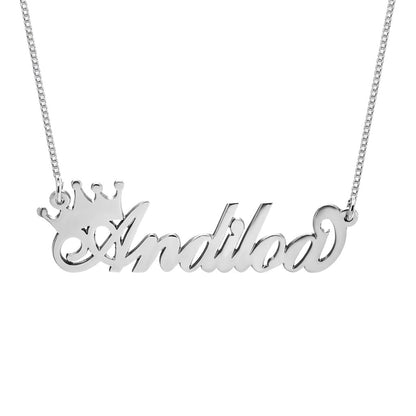 Crown Name Necklace
