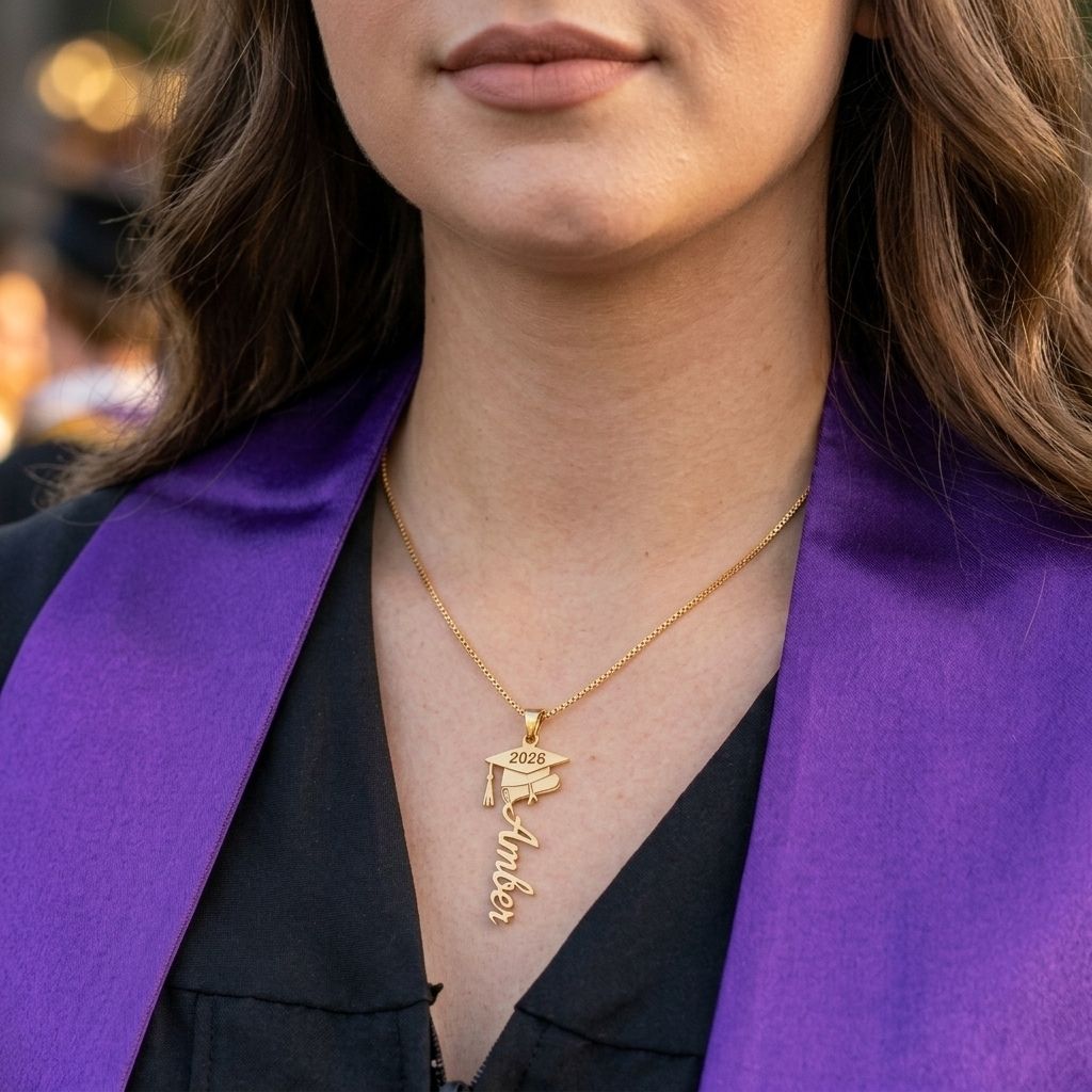 Graduation Name Necklace