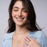 Double Name Heart Necklace