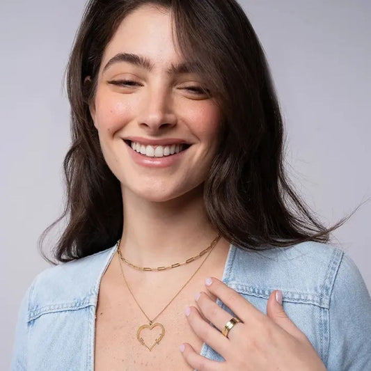 Double Name Heart Necklace