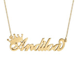 Crown Name Necklace