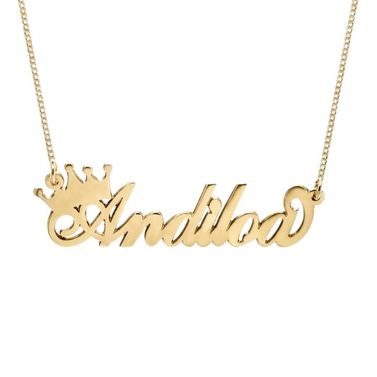 Crown Name Necklace