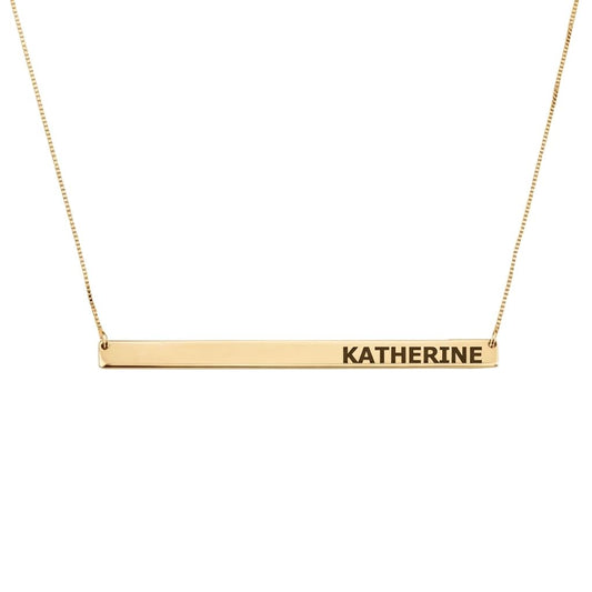 Horizontal Thin Bar Necklace
