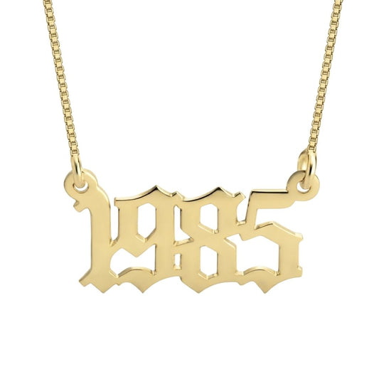 Vintage English Year Necklace