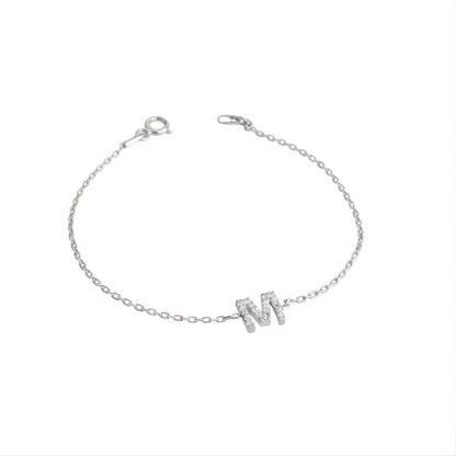 Personalised Diamond Initial Bracelet