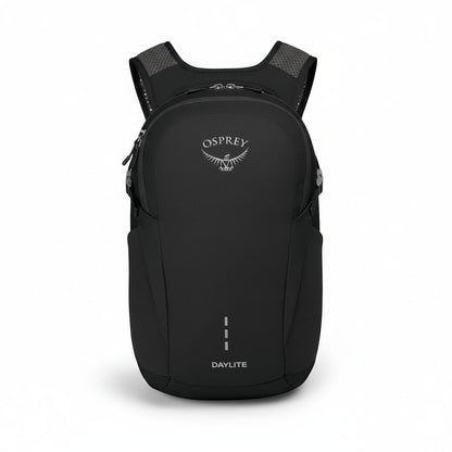 Black Osprey Daylite backpack on a white background