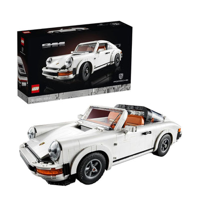 LEGO Porsche 911 Turbo model car with packaging in the background