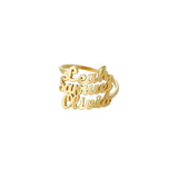 Classic Three Names Ring