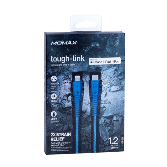 Momax Tough USB-C To Lightning 1.2M Cable
