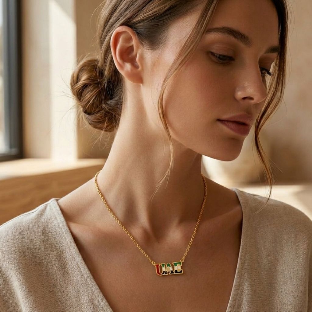 UAE Flag Signature Necklace
