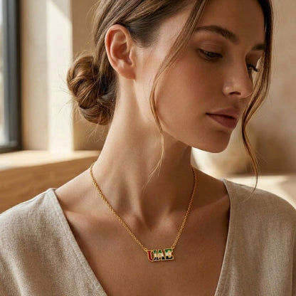 UAE Flag Signature Necklace