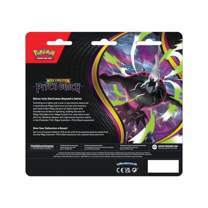 Pokémon TCG Mega Evolutions (ME-05) Pitch Black 3 pack Blister