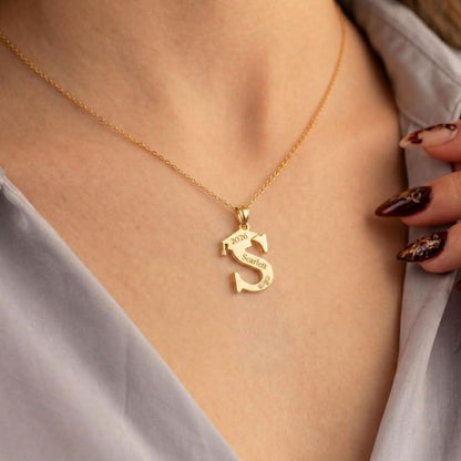 Custom Graduation Initial Necklace