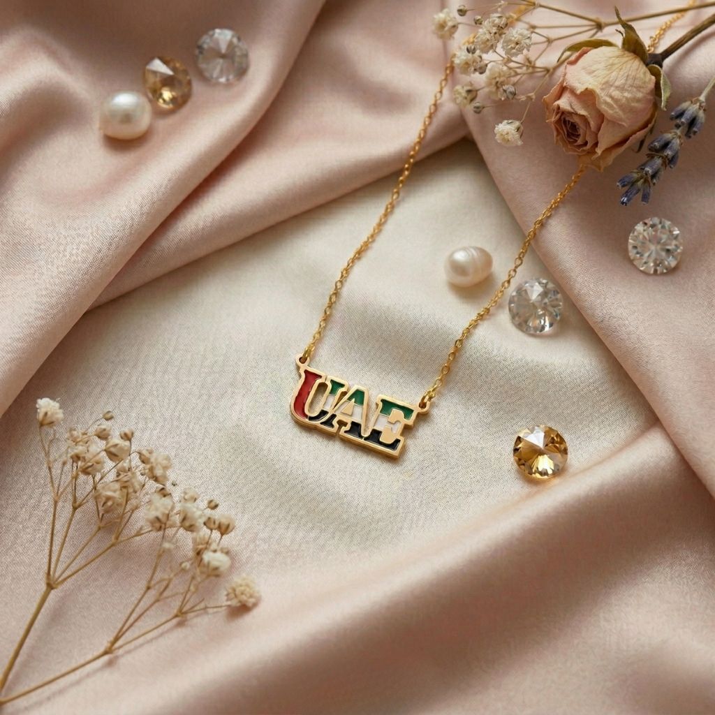 UAE Flag Signature Necklace