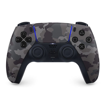 Camouflage-patterned gaming controller on a white background