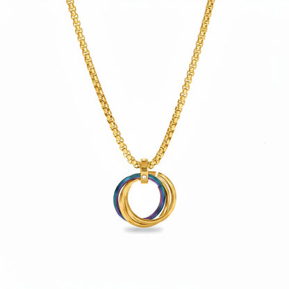 Customised Interlinked Ring Necklace