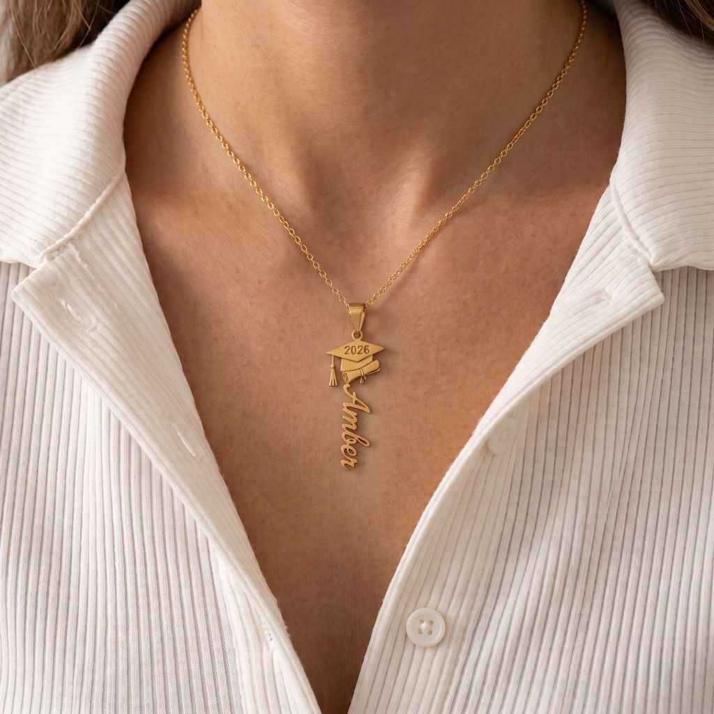 Graduation Name Necklace
