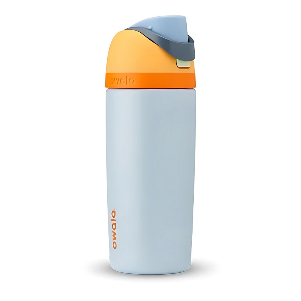 Owala FreeSip 2 pack Stainless Steel Water Bottles 473 ml/16 oz - Yellow and Light Blue