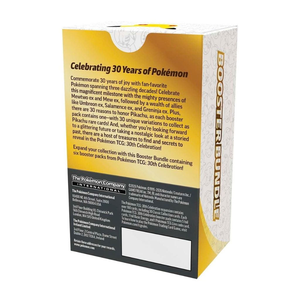 Pokemon TCG 30th Celebration Booster Bundle