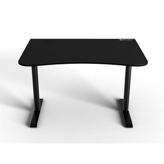 Black gaming desk on a white background