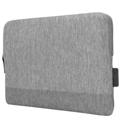 Gray fabric sleeve on a white background