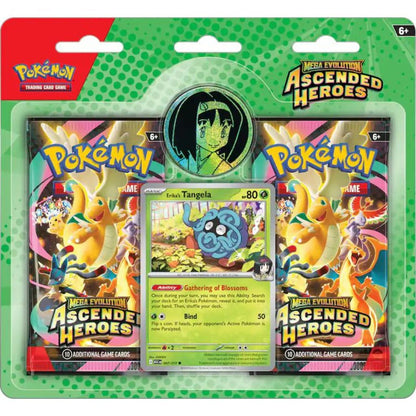 Pokémon trading card game pack featuring Tangela and Ascended Heroes theme.