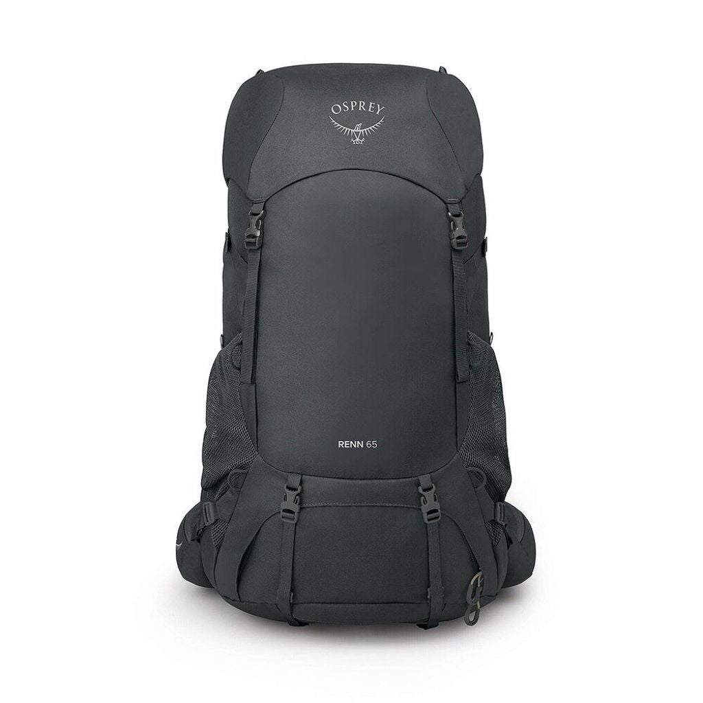 Black Osprey backpack on a white background