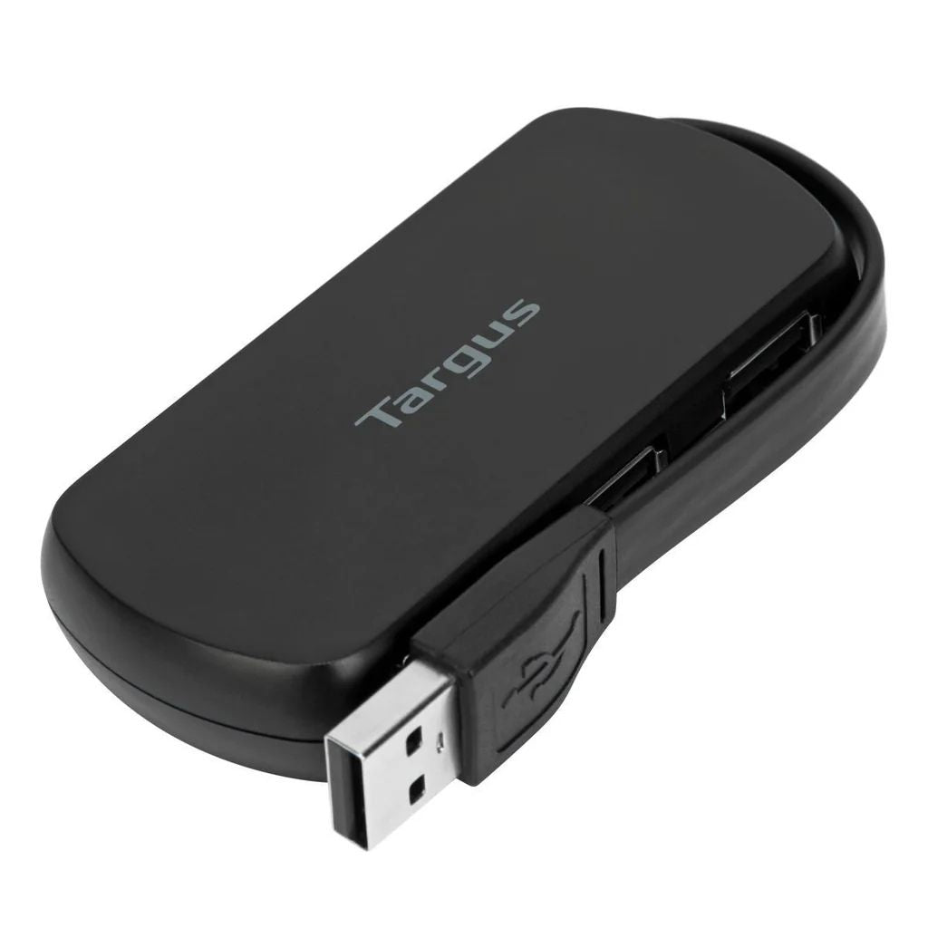 Black USB device with Targus branding on a white background