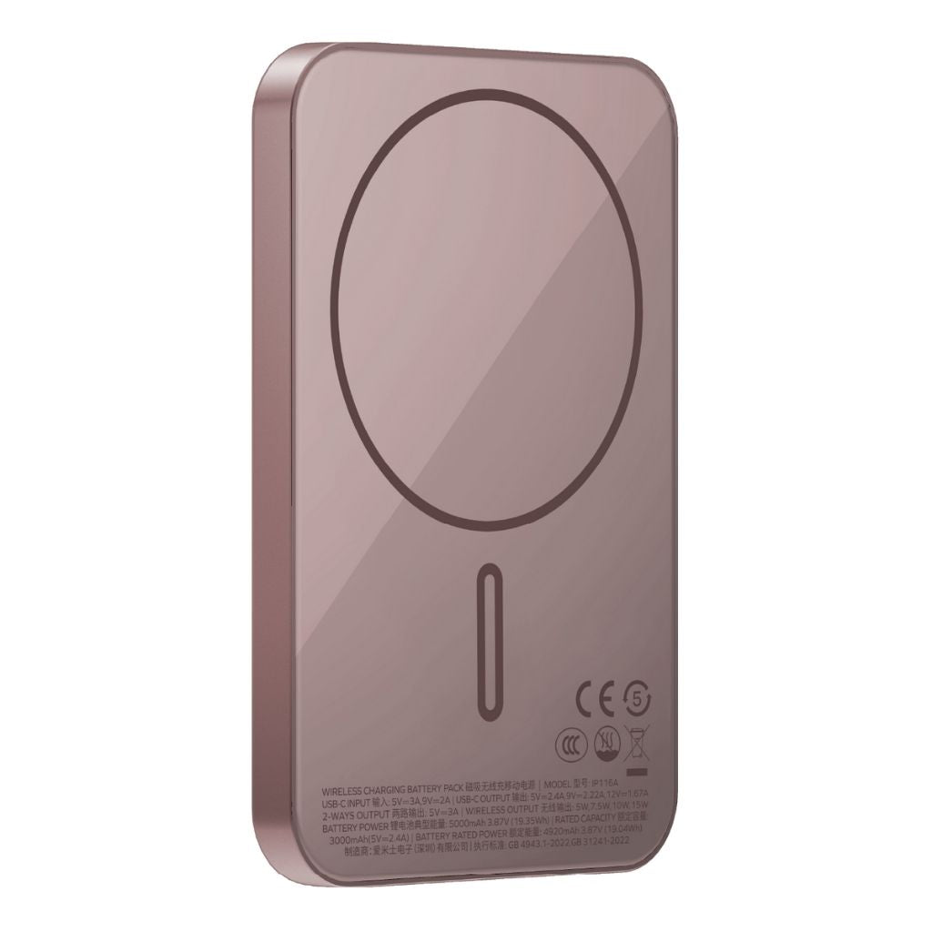 Momax Q.Mag X 5000 mAh Gen2 15W Ultra Slim Magsafe Wireless Power Bank
