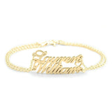 Two Name Bracelet with Heart