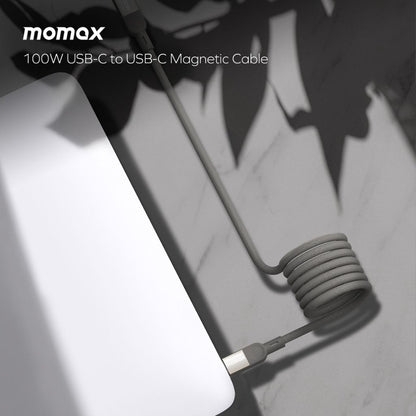 Momax Elite Mag Link 100W USB-C To USB-C Magnetic Cable 2M