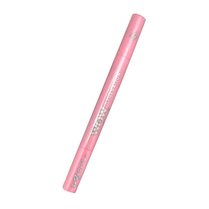 Pink eyeliner pencil on a white background