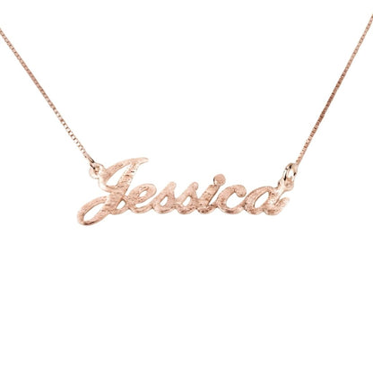Brushed Name Necklace
