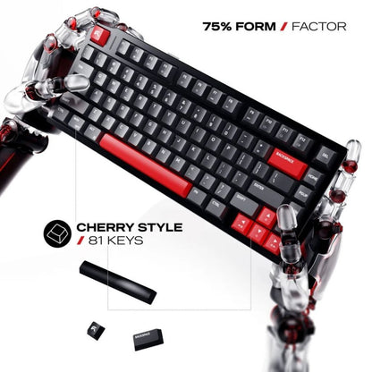 Cybeart X75 Rhino - Tri-Mode Wireless RGB Gaming Keyboard - Signature Edition