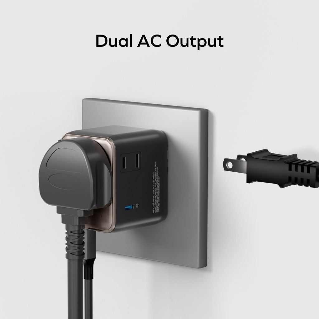 Momax 1-World2 35W 5-Port Dual Ac Travel Adaptor