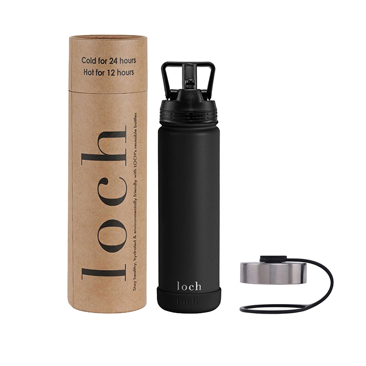 Monochrome Bottle - Black 650ml (22 Oz)