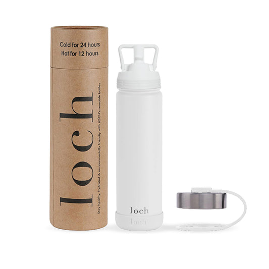 Monochrome Bottle - Pearl White 650ml (22 Oz)