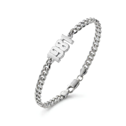 Thick Chain Name Bracelet