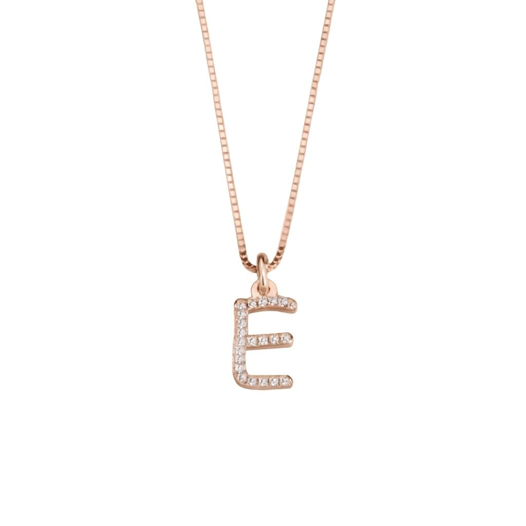 Alphabet Zirconia Necklace