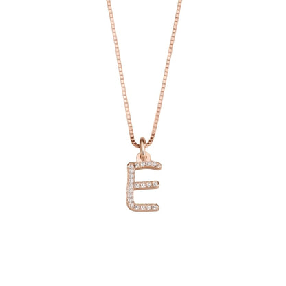 Alphabet Zirconia Necklace