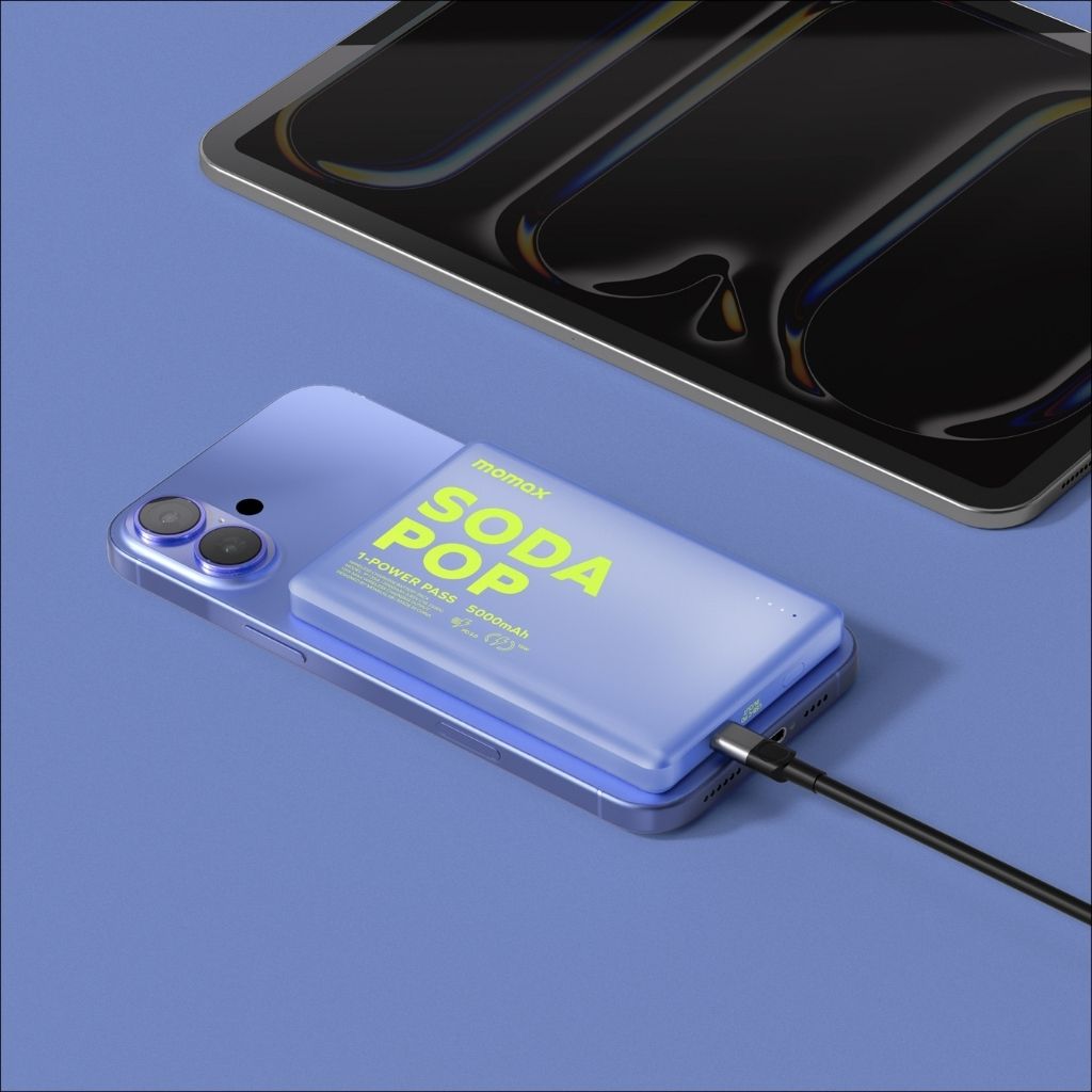 Momax 1-Power Pass 5000 mAh Magnetic Wireless Power Bank