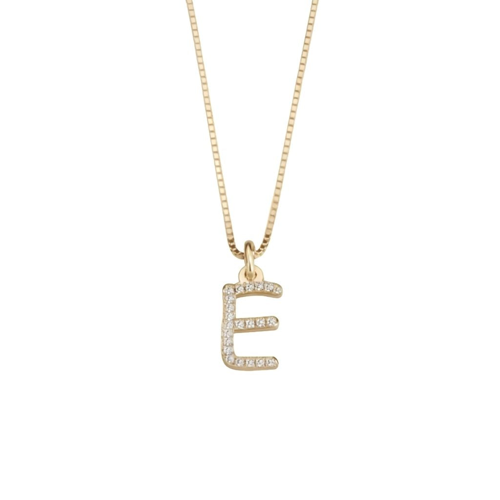 Alphabet Zirconia Necklace