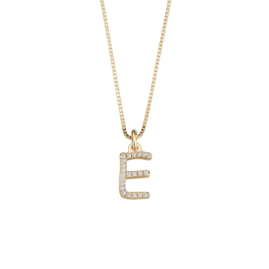Alphabet Zirconia Necklace