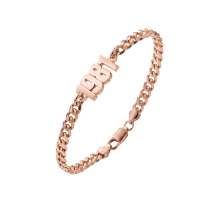 Thick Chain Name Bracelet