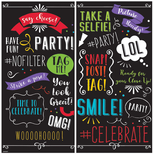 Photo Booth Words Scene Setters – 2 Pcs