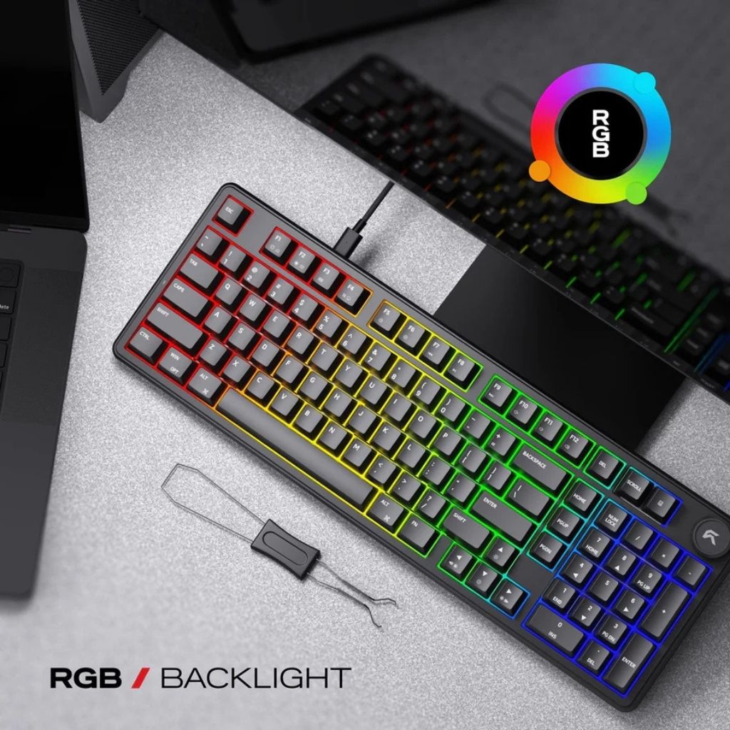 Cybeart Akula 99 Lite - Wired RGB Gaming Keyboard - Black