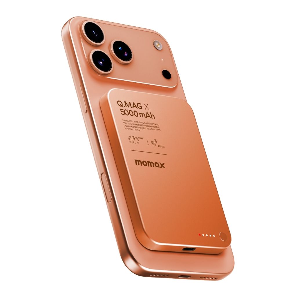 Momax Q.Mag X 5000 mAh Gen2 15W Ultra Slim Magsafe Wireless Power Bank