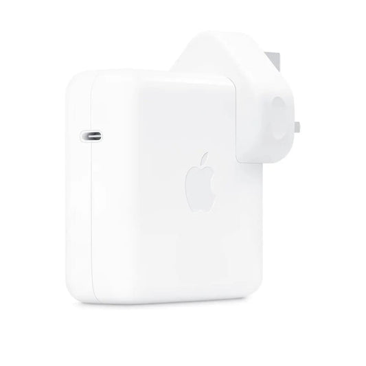 White wireless earbuds in charging case on a white background