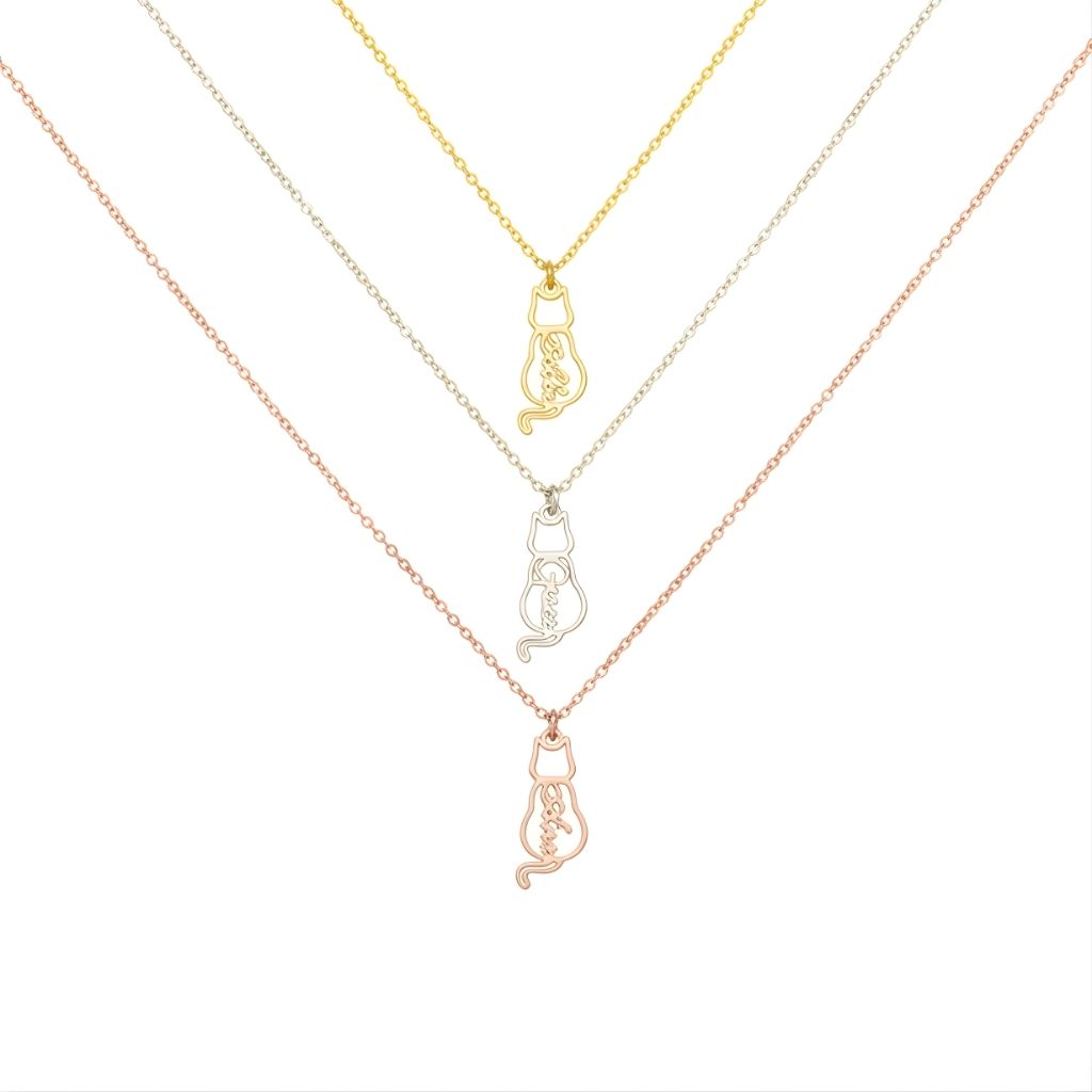 Personalized Cat Name Necklace